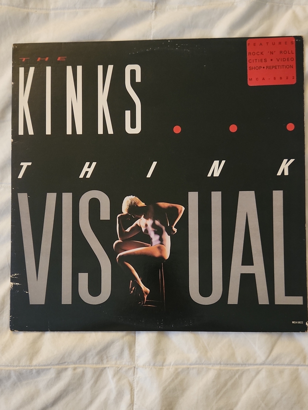 The Kinks — Think Visual Vinyl Album Cover DJ COPY NEVER PLAYED OR REMOVED